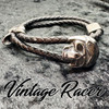 vintage racer leather bracelet