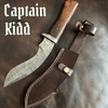 captain kidd damascus steel knife