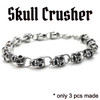 skull crusher bracelet with 15 tiny skulls