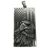 Patriotic Eagle Pendant - white