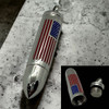 Stars and Stripes Memorial URN Pendant top opens up snuff