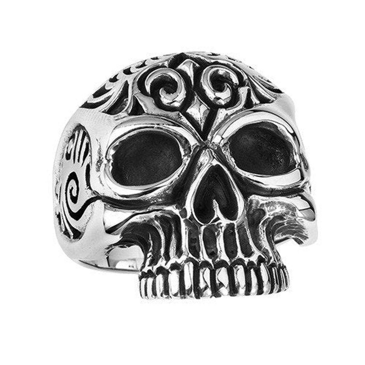 Fearless - Skull Ring (012) - SkullJewelry.com