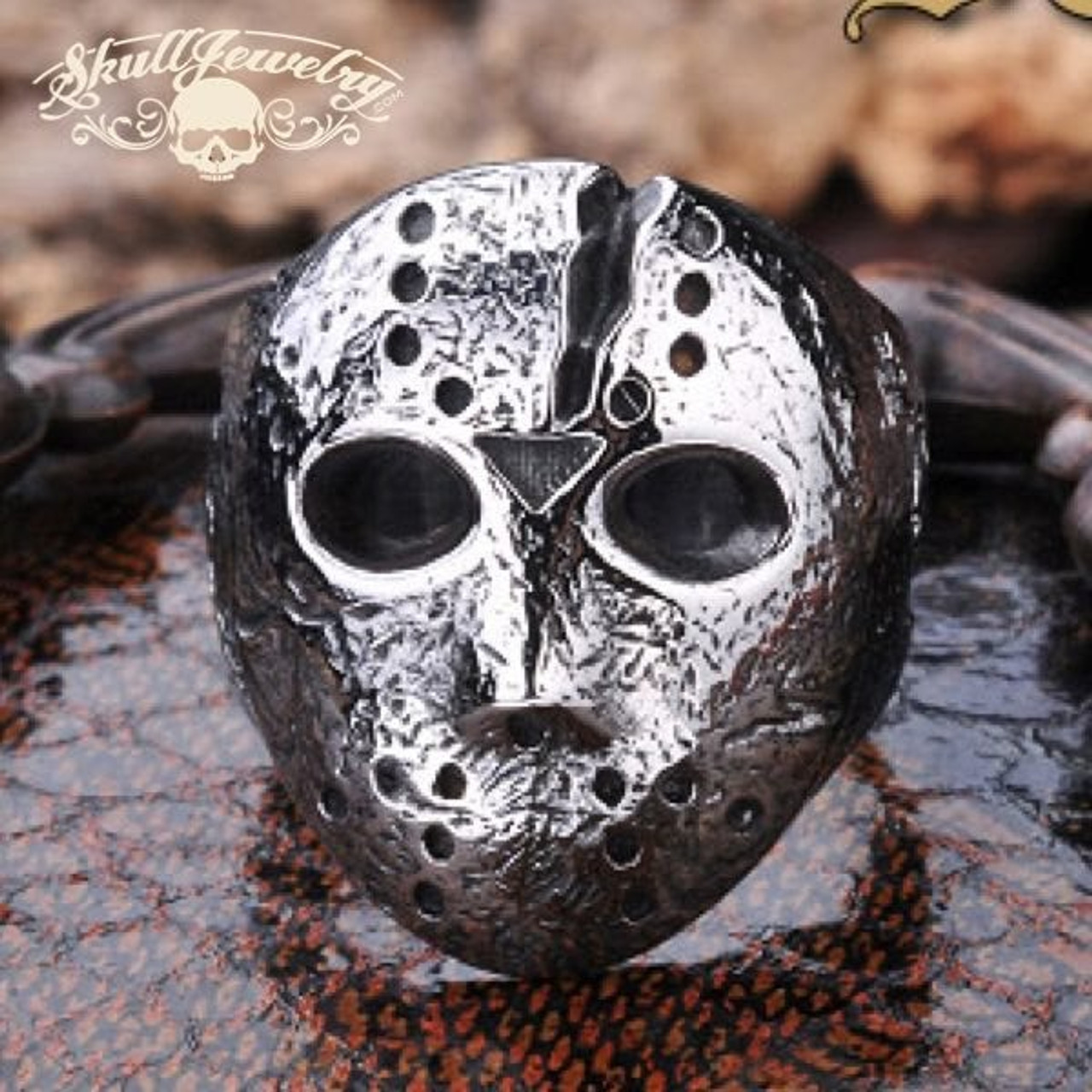 Jason Mask / Friday The 13th / Halloween Stainless Steel Ring (item#343)