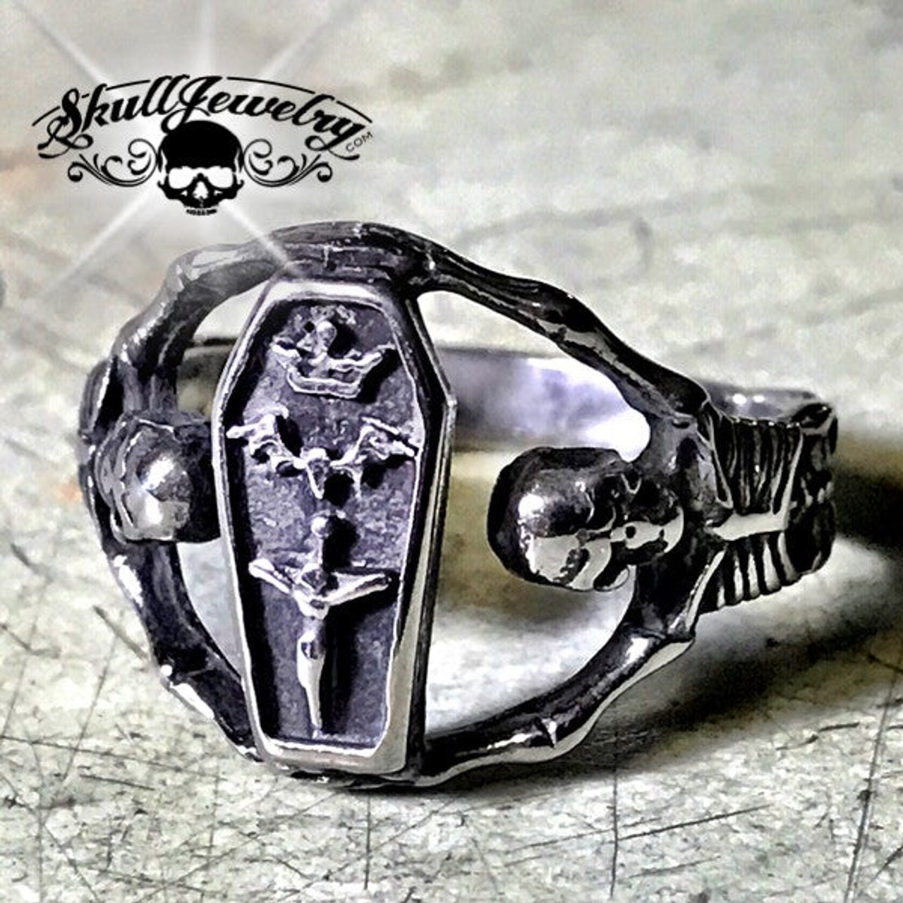 625 Hold Strong Coffin Skeleton Ring 04022.1640272214