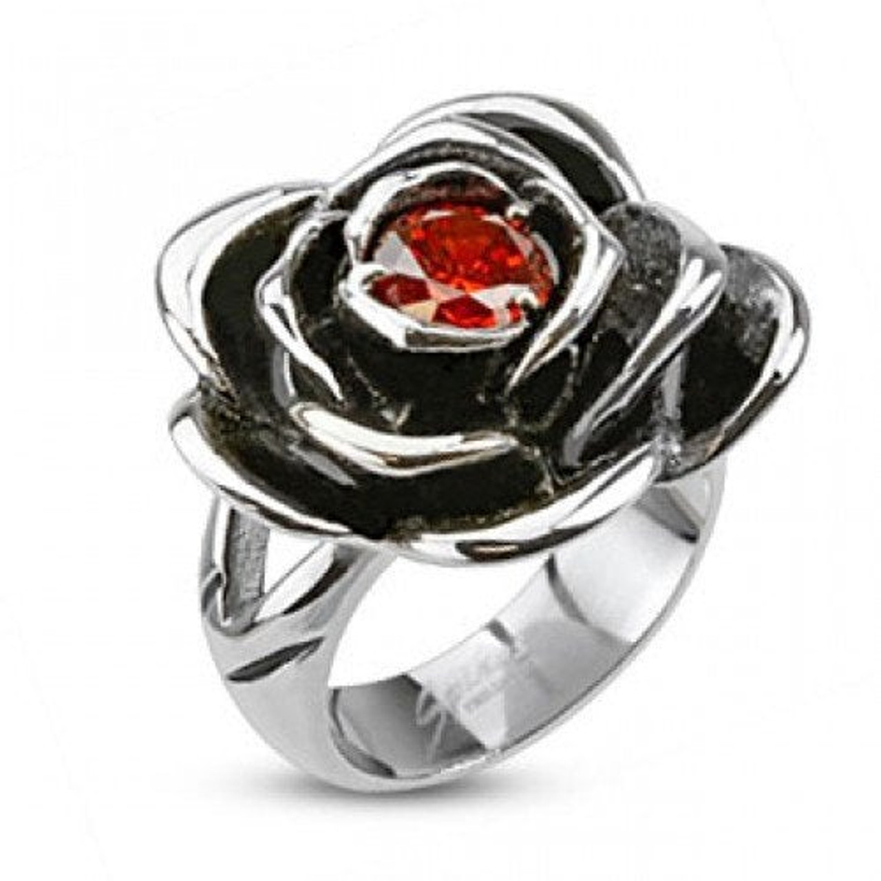 Red Rose Ring - Flower Petals Photography Handmade Silver Jewelry - 768 |  eBay