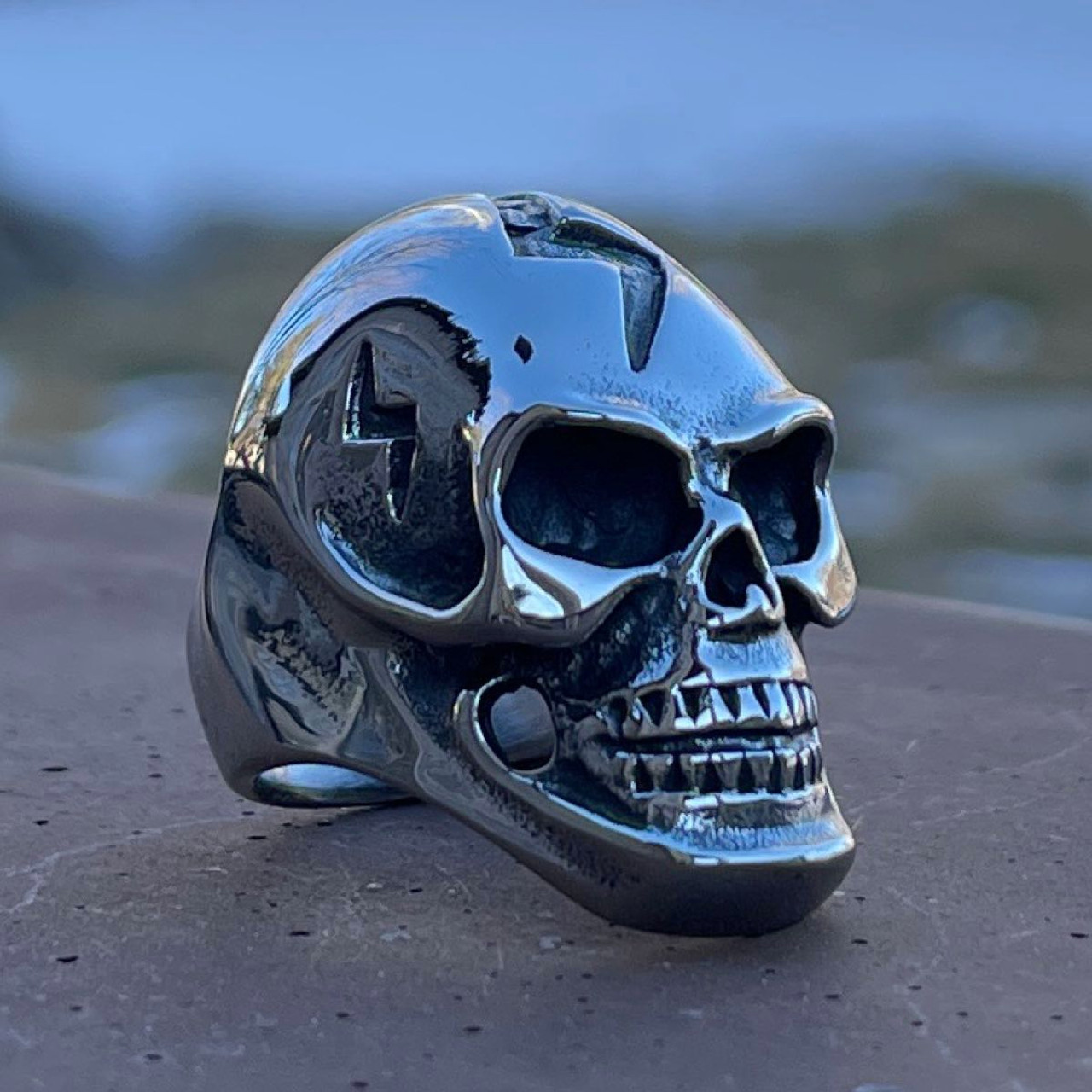 Bronze Warrior - Skull Ring (#684)