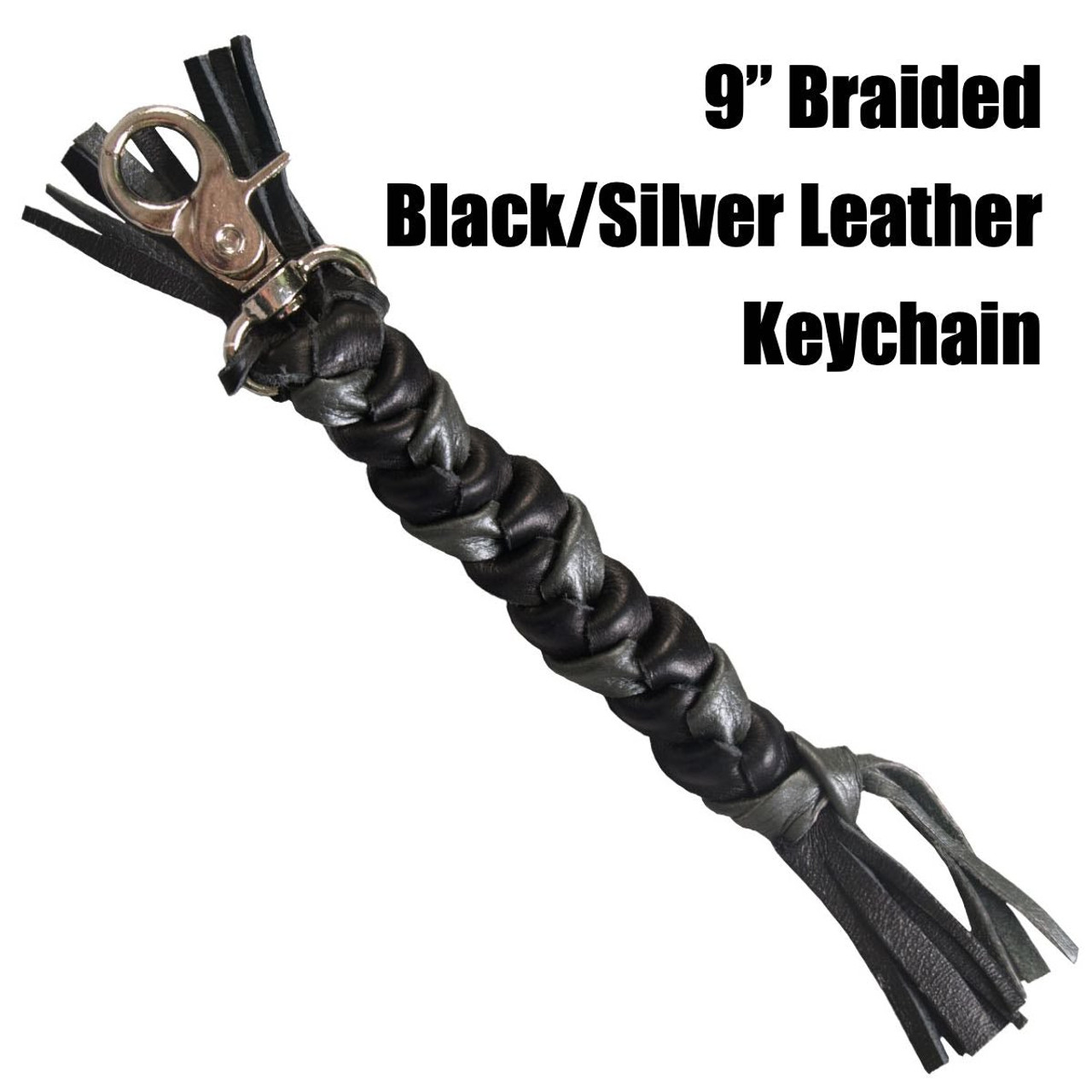 Loop Braided Leather Keychain — Hudson & Kings