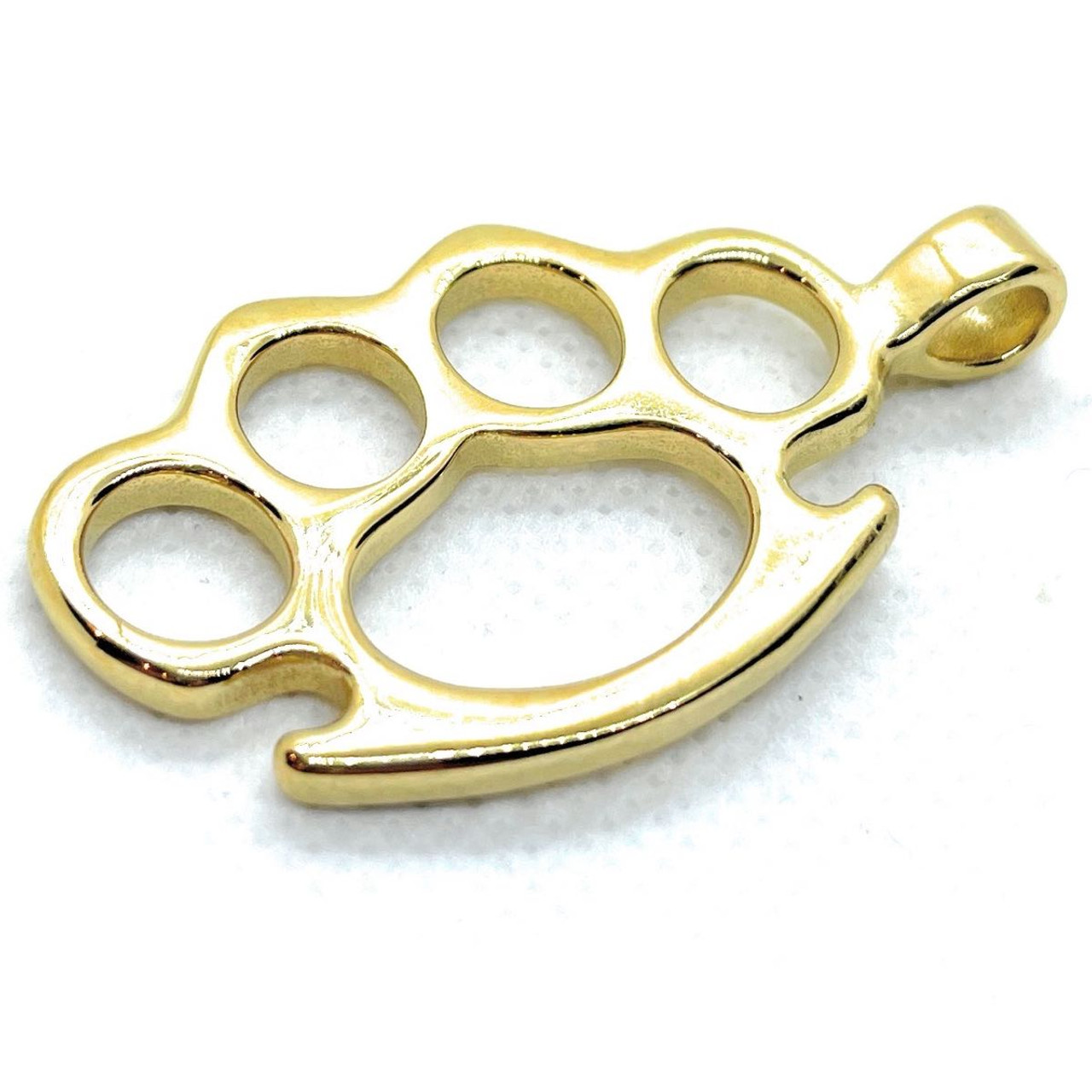 Weapons Dangle on Brass Knuckles Silver Pewter Pendant Necklace NK-615 –  Real Metal Jewelry