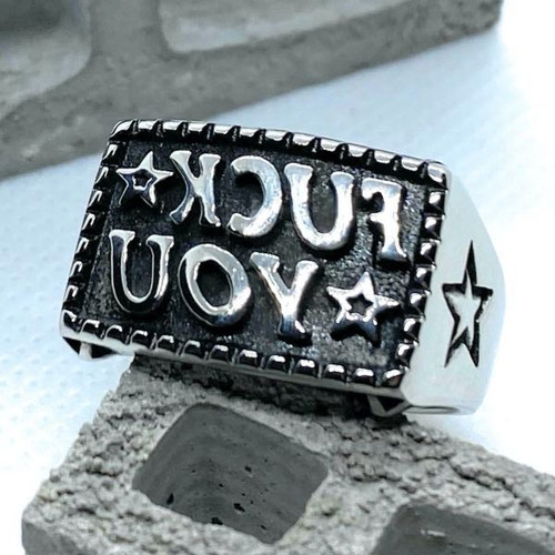 "KCUF UOY" Ring (357)