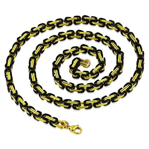 Black and Gold Necklace (c346)