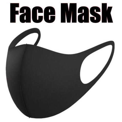 Black Washable Face Mask (#mask050)