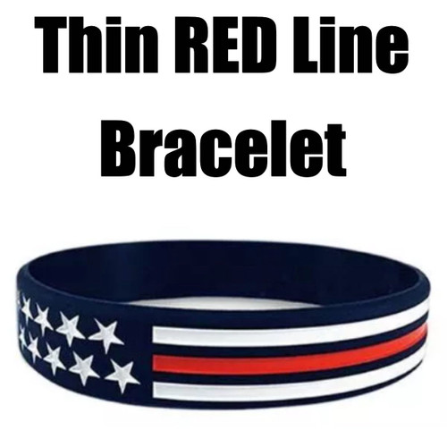 thin red line bracelet