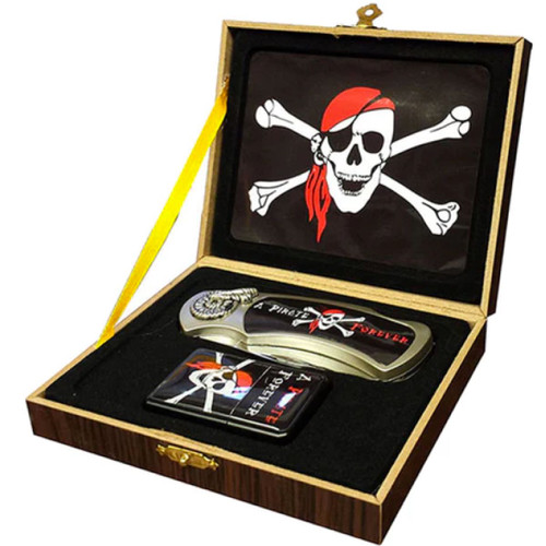 Pirate - Lighter/Knife  Gift Set
