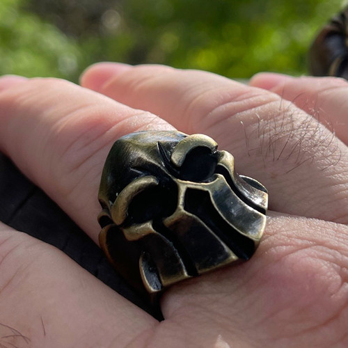 Bronze Warrior - Skull Ring (#684)