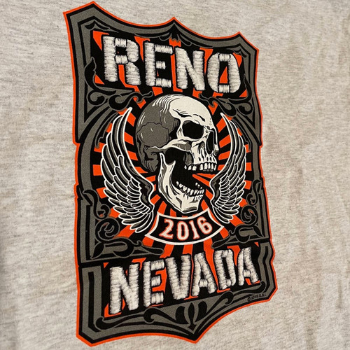 MEDIUM GRAY - Reno Nevada Rally T-Shirt zoomed in