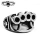 "Street Fighting Man" Stainless Steel Knuckles Ring (#456)