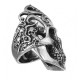 great looking long big and bold stainless steel skull ring