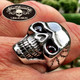 red eyes skull ring