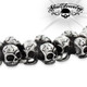 '84 Skulls' Big, Bold & Heavy 320 Gram Triple Skull Chain (n039)