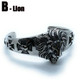 c107B - lion heart bangle bracelet