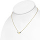 womens Fishbone Pendant w/gold-tone necklace