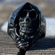 black grim reaper ring with silver accents