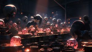 skull ring factory