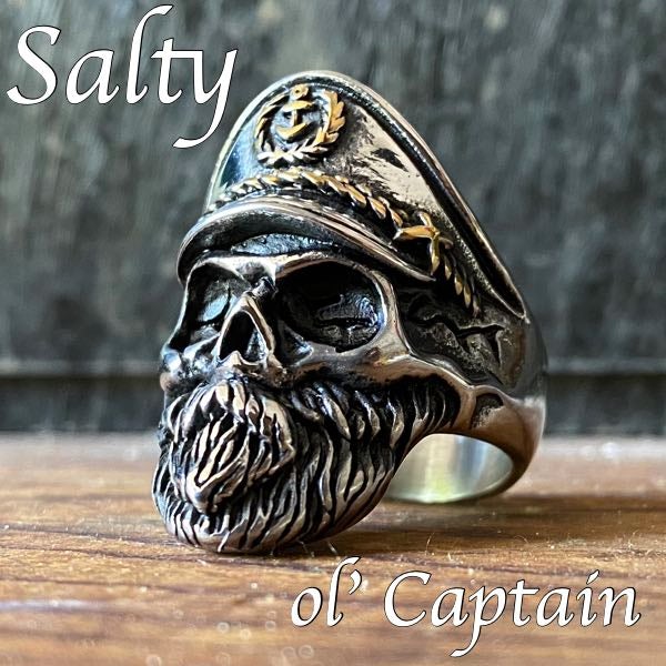 Salty ol' Captain - Skull Ring (#305) 