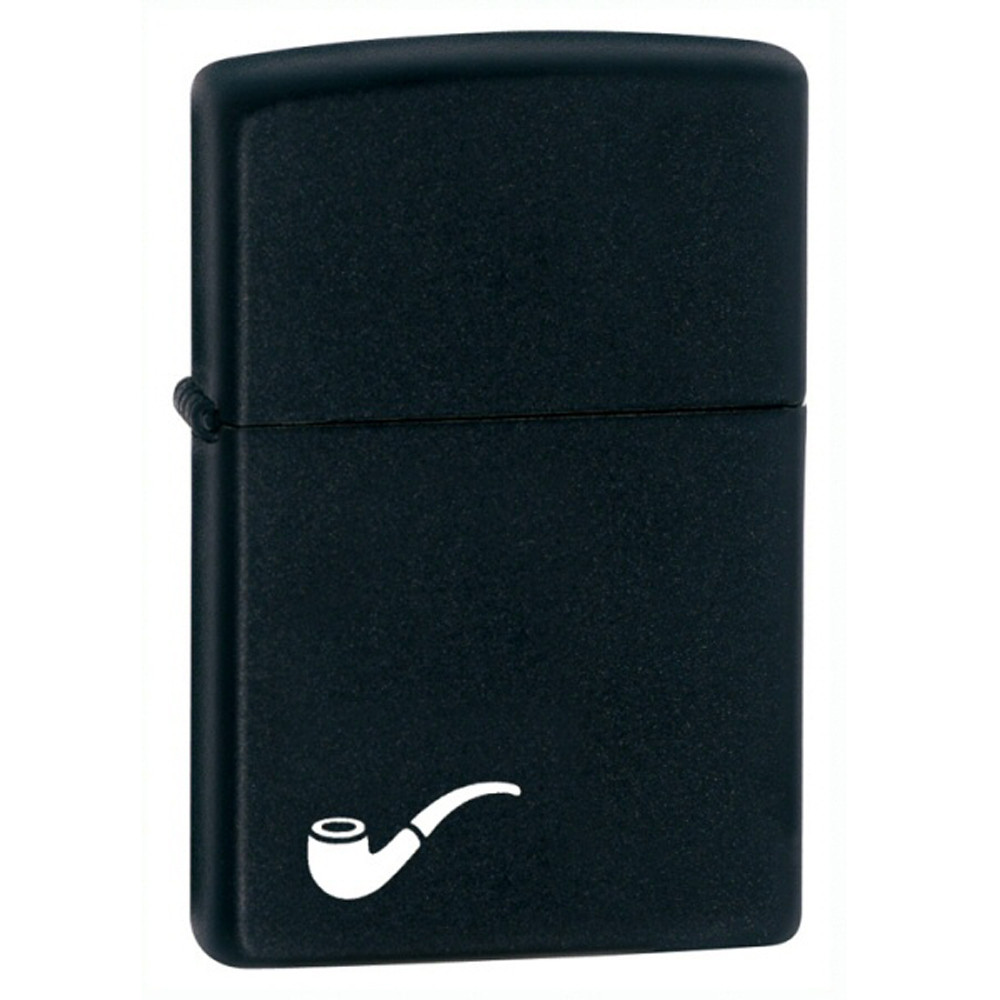 Zippo - 218PL Matte Black Pipe Lighter - GQ Tobaccos