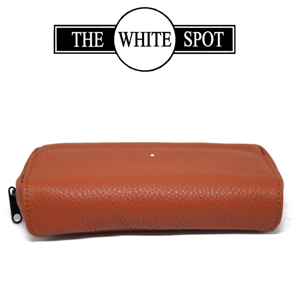 小物 Dunhill Alfred Dunhill - White Spot - Terracotta Leather Flap