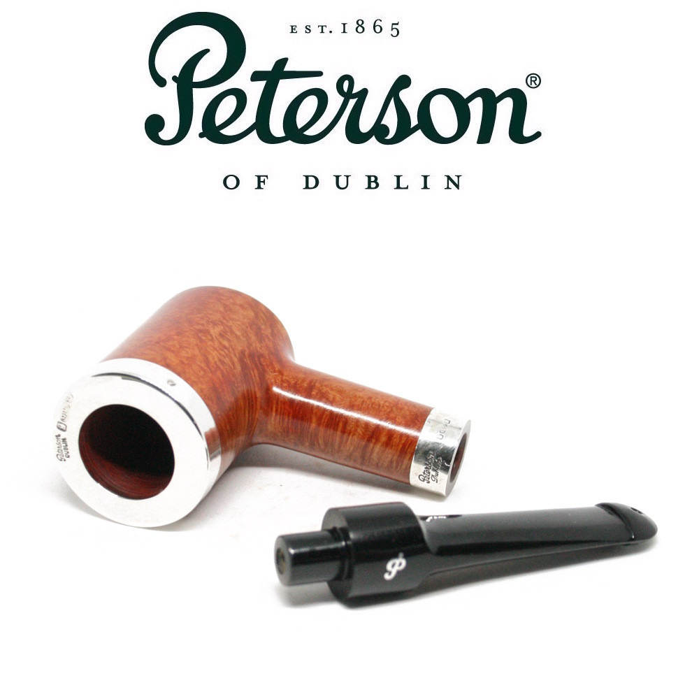 (値下げは不可)PETERSONSTOOP Peterson - Tankard (Natural) - Silver Cap P Lip - GQ Tobaccos