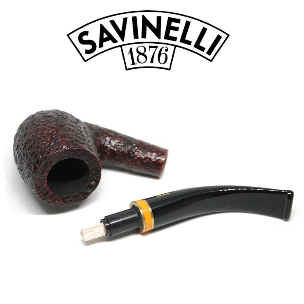 Savinelli - Sistina Rusticated Pipe - 606 - 6mm Filter - GQ Tobaccos