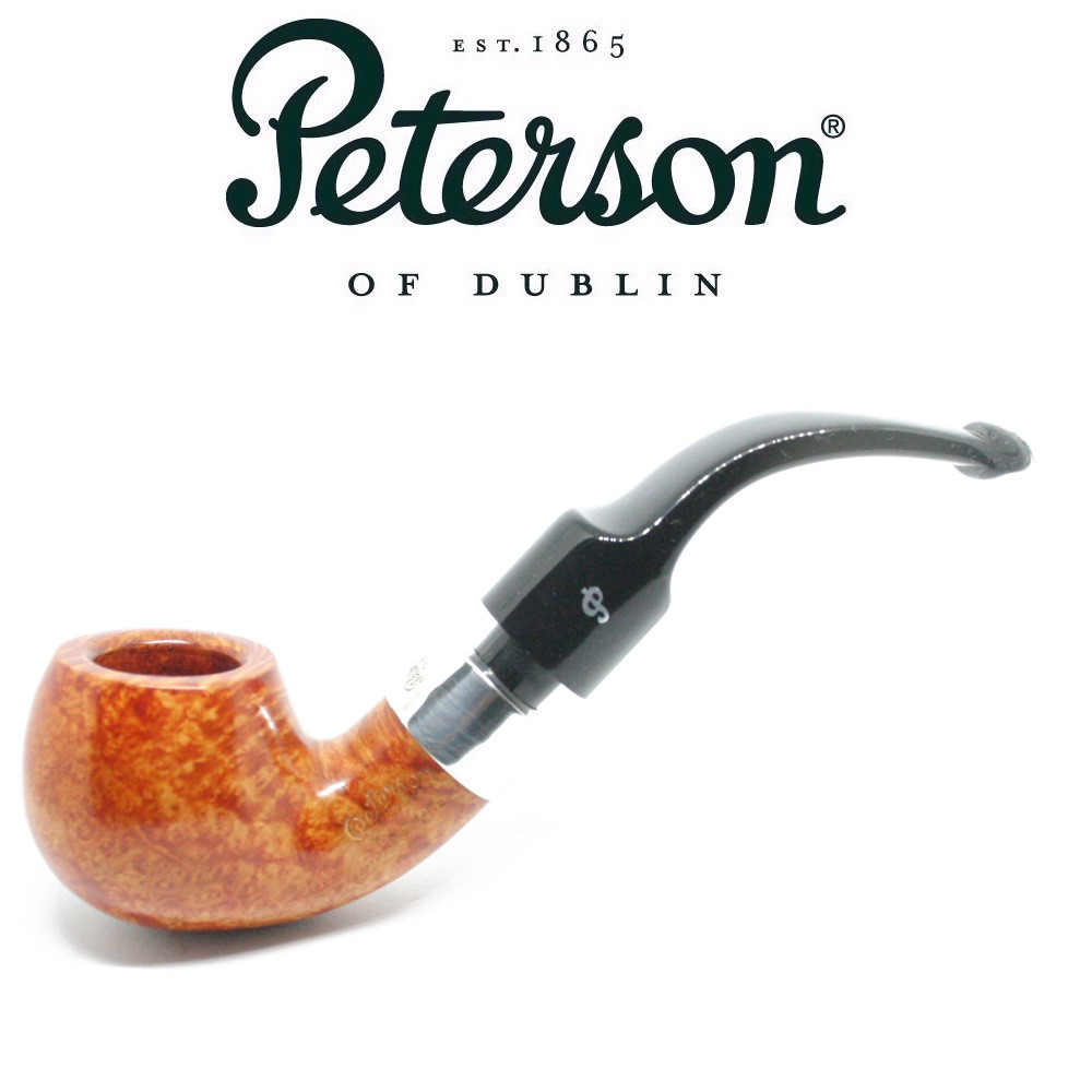 petteroes 3 tobacco Peterson - De Luxe System 3s (Natural) Silver Mount Pipe