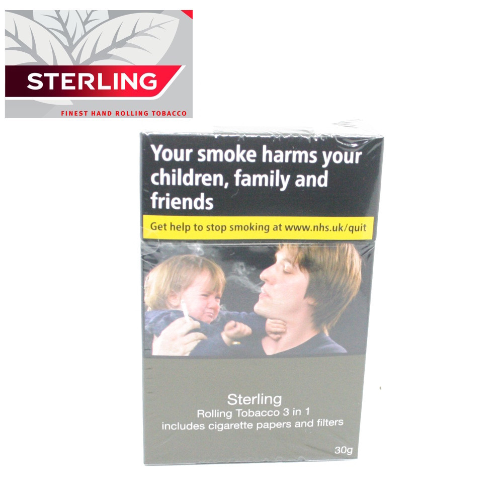 who makes sterling tobacco Sterling - Hand Rolling Tobacco - 3 in 1 - 30g Box