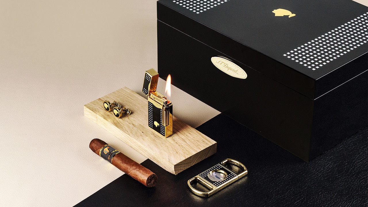 ST Dupont Cohiba Behike Collection - 50 Cigar Humidor - Okoume