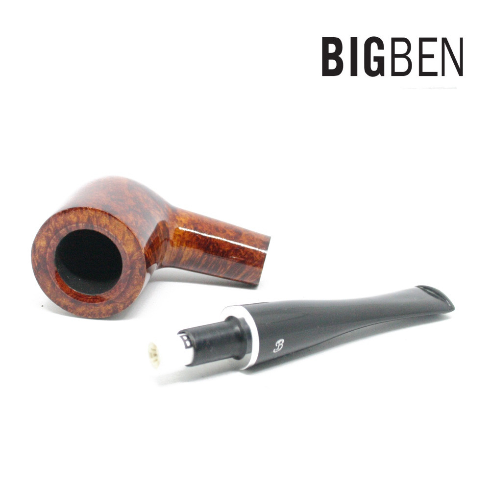 Big Ben - Pipe Smoking Kit - Smooth Straight Billiard - 9mm Filter Pipe