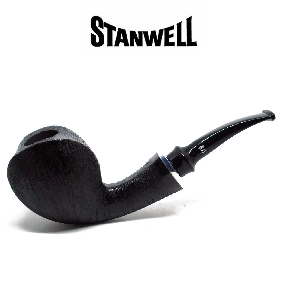 Stanwell - Revival Brushed Black - 230 Blowfish - 9mm Filter Pipe