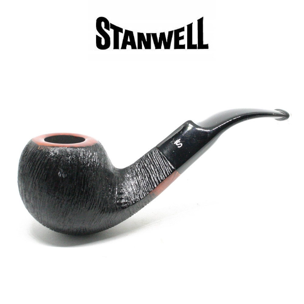 Stanwell - Brushed Black - 15 - 9mm Filter Pipe - GQ Tobaccos