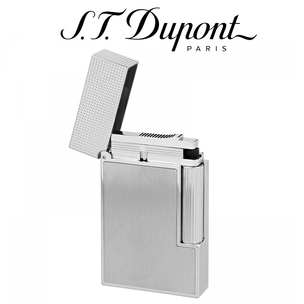 S.T. Dupont Ligne 2 Lighter - Diamond Head Brushed Platinum