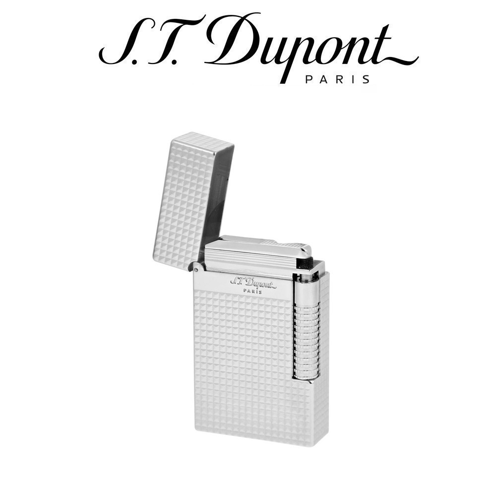Parure De Stylos S.T. Dupont Défi Calandre - Stylo Plume Et Stylo Bille INOX, Occasion