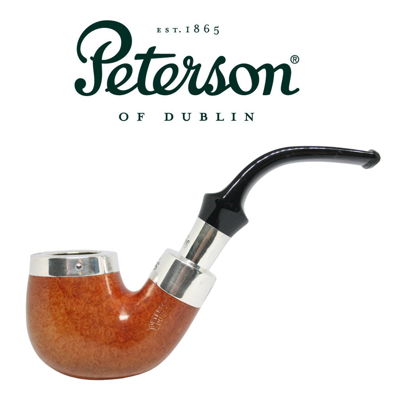 Peterson - Natural Silver Cap 221 - Silver Spigot Fishtail
