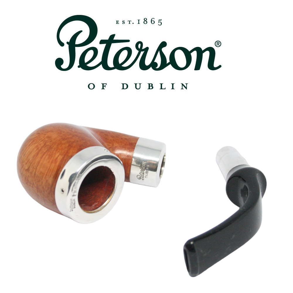 Peterson - Natural Silver Cap 221 - Silver Spigot Fishtail Pipe