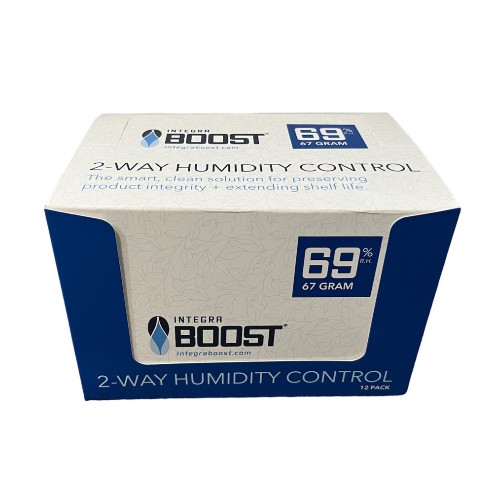 Boost - 69% RH Humidity Control - 67g - Full Box of 12 - Individually  Wrapped | GQ Tobaccos