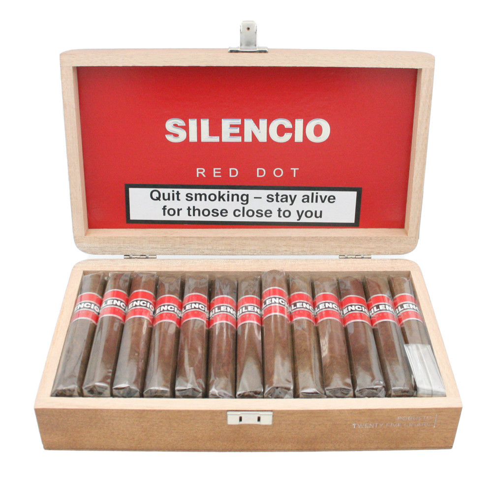 Silencio - Red Dot - Robusto - Box of 25 Cigars - GQ Tobaccos