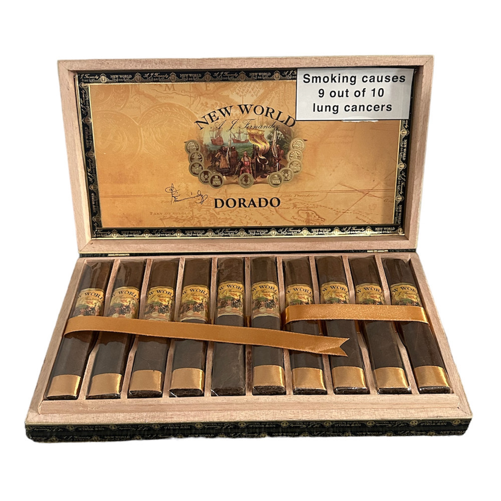 A J Fernandez - New World Dorado -Gordito - Box of 10 Cigars - GQ