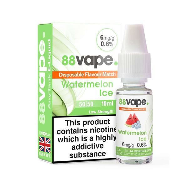 88 Vape | Watermelon Ice E Liquid 3-6mg