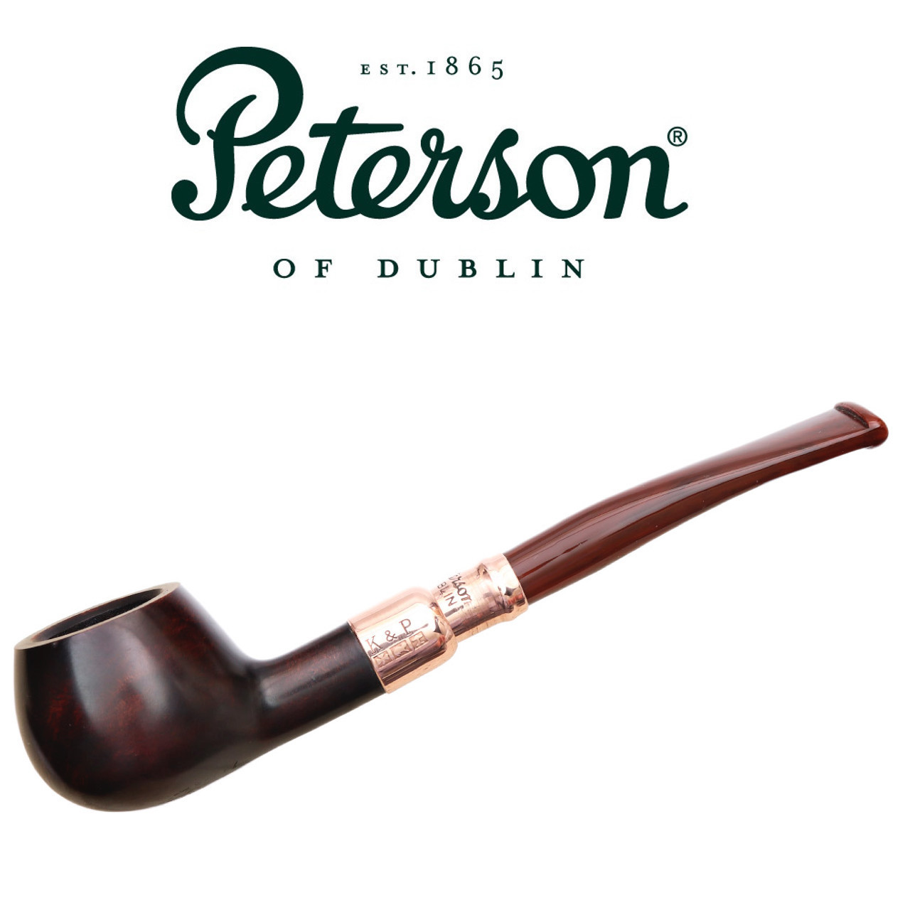 Peterson - Halloween 2021 - 317 - Sandblast with Red & Black Vein Stem