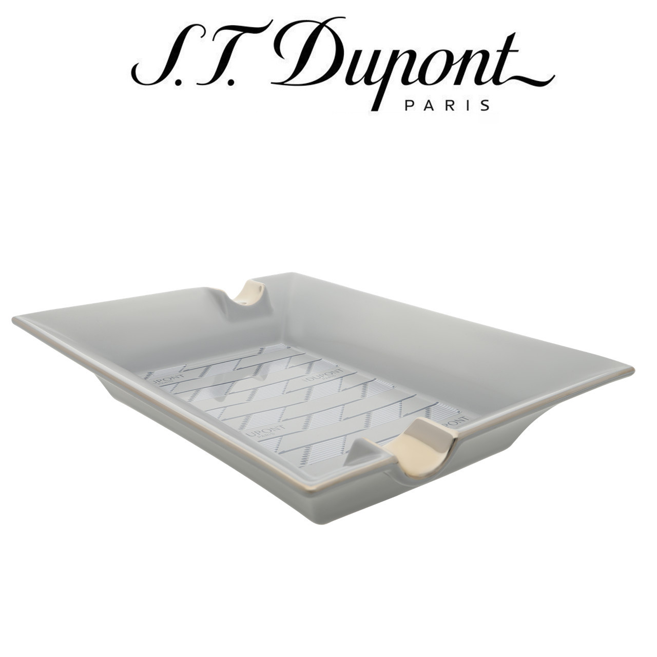 S.T. Dupont - Monogram 1872 - Cigar Ashtray - Grey - GQ Tobaccos