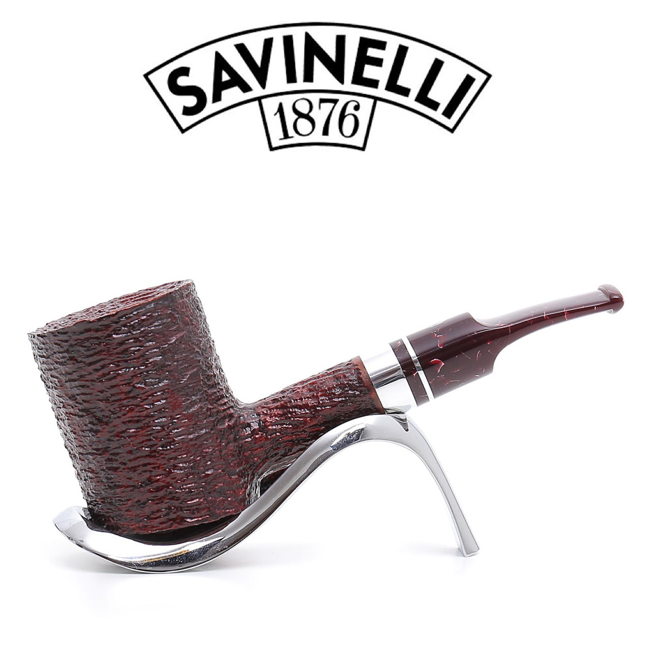 Savinelli - Bacco Rusticated - 311 - Pipe - 6mm Filter GQ Tobaccos