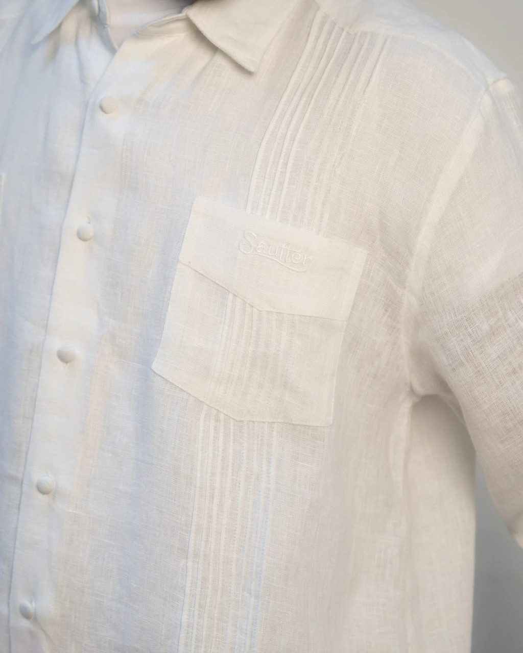 Sautter Carlos White Linen Guayabera | Premium Cigar Clothing | GQ